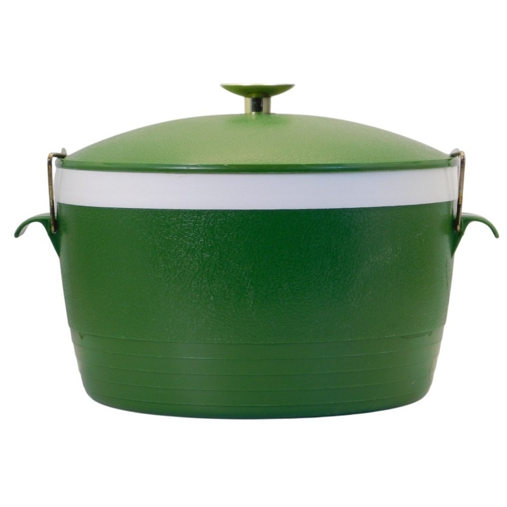 VTG Retro 70s Sun Frost Green Therm-O-Ware Insulated 2 Qt Cooler Ice Bucket